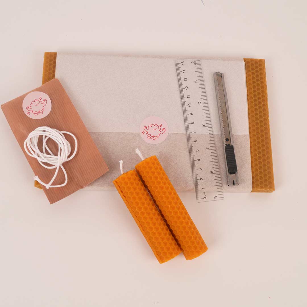 Kit crea tus propias velas – 100% cera de abeja